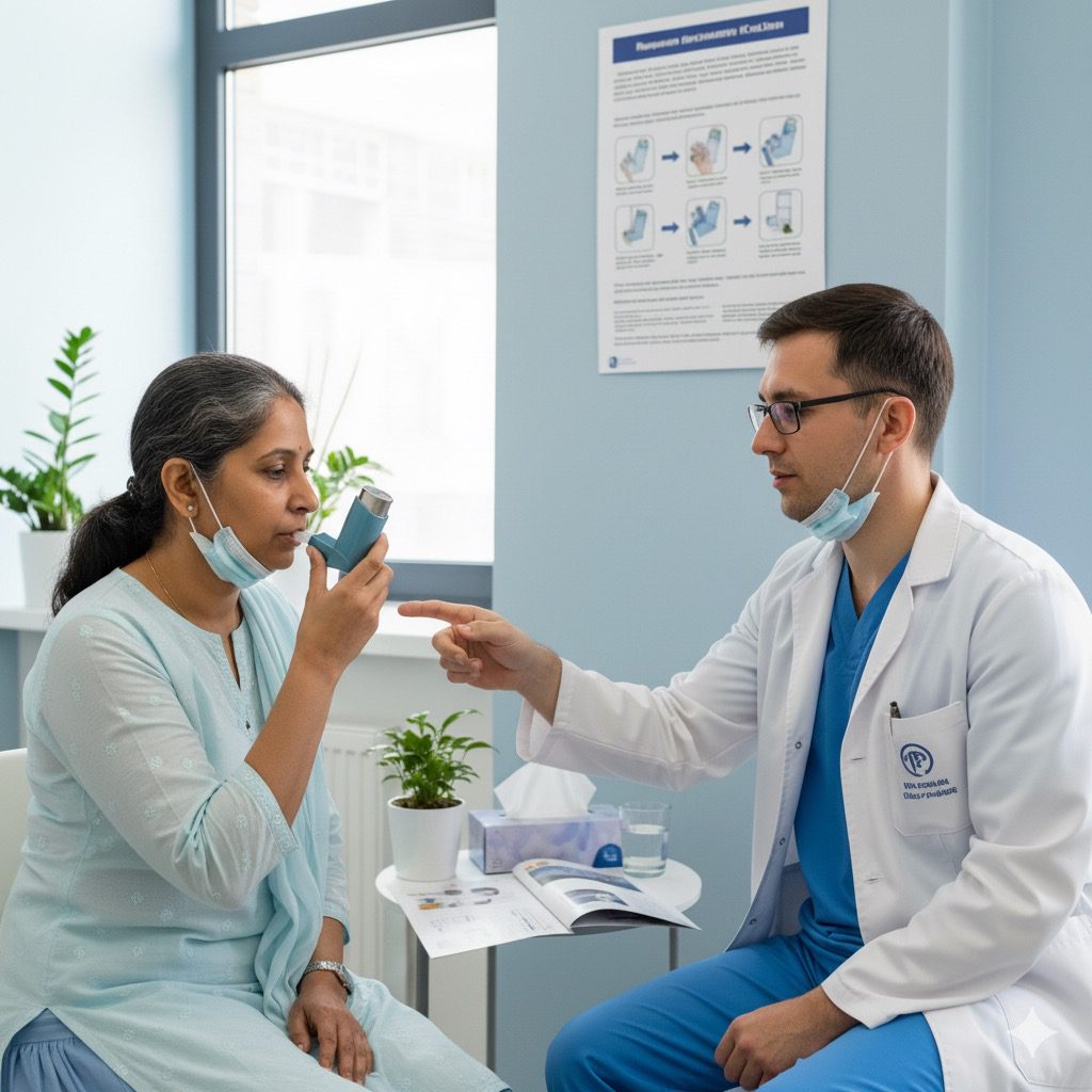 Manage your Asthma and COPD with correct Inhaler technique at Sharma Specialty Clinic by Dr. Ankur Sharma, Pune