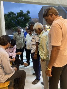 HbA1C POC Point of care testing at Health Camp by Sharma Specialty Clinic by Dr Ankur Sharma, Pune