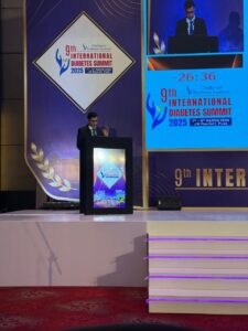 Speaker at diabetes summit event